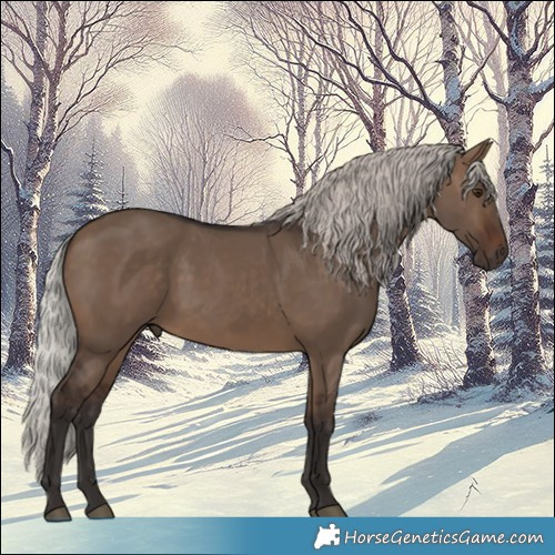Horse Color:Silver Brown Dun 