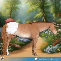 Horse Color:Chestnut Appaloosa Rabicano