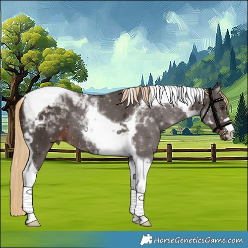 Horse Color:Liver Chestnut Tobiano 