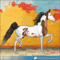 Horse Color:Brown Splash Tobiano Blanket 