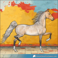 Horse Color:Silver Buckskin Roan 