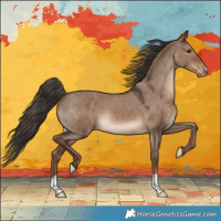 Horse Color:Liver Red Dun Varnish 