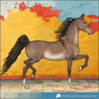Horse Color:Liver Red Dun Appaloosa 