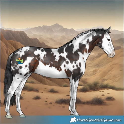 Horse Color:White Spotted Brown Splash 