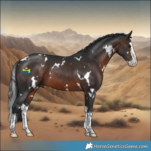Horse Color:White Spotted Brown Splash 