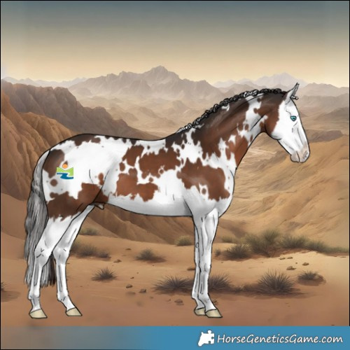 Horse Color:White Spotted Liver Chestnut Splash 