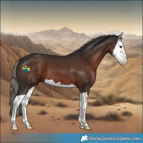 Horse Color:Liver Chestnut Mushroom Splash 