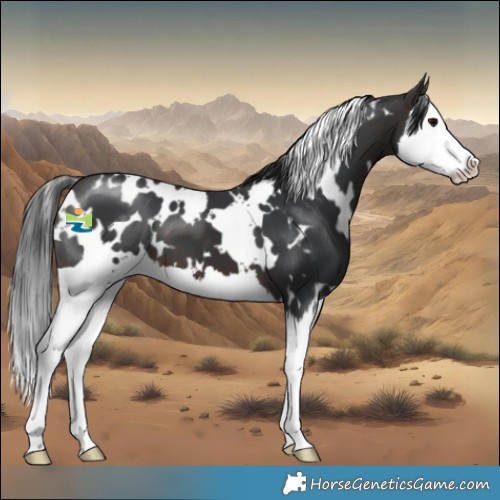 Horse Color:White Spotted Brown Splash 