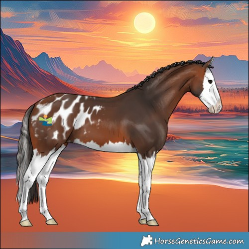 Horse Color:Bay Splash Blanket 