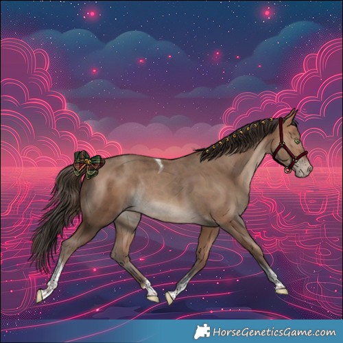 Horse Color:Sable Champagne Tobiano Rabicano 