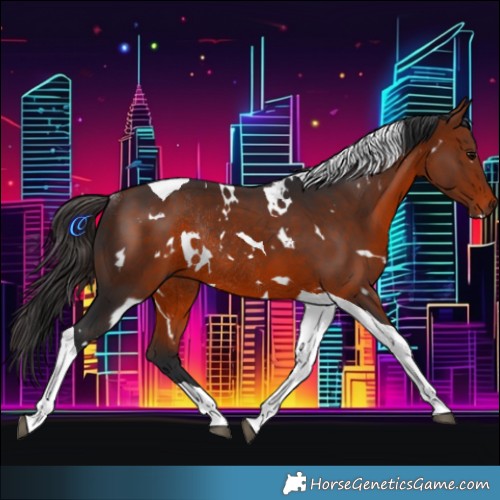 Horse Color:White Spotted Bay Tobiano Rabicano 