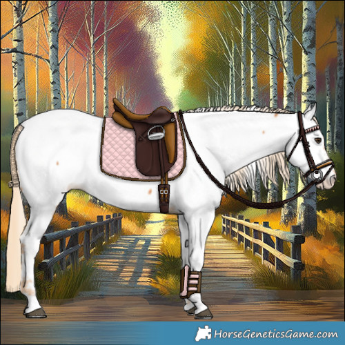 Horse Color:Chestnut Fewspot 