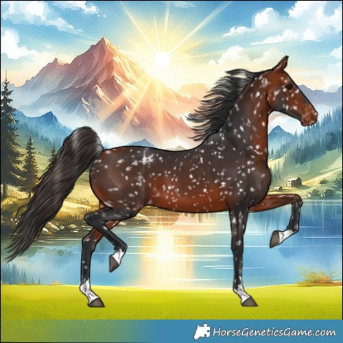 Horse Color:Bay Appaloosa 