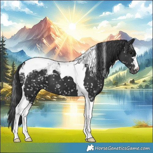 Horse Color:Black Tobiano Appaloosa 