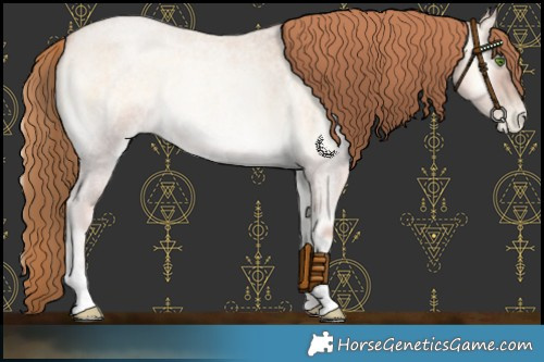 Horse Color:Smoky Blue Onyx Roan Pearl 