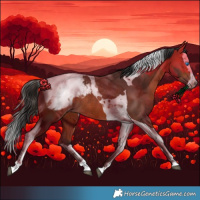 Horse Color:Bay Splash Tobiano Appaloosa Rabicano 