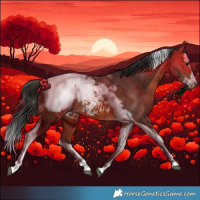 Horse Color:Bay Splash Tobiano Appaloosa Rabicano