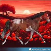 Horse Color:Bay Splash Tobiano Appaloosa Rabicano 