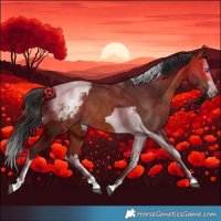 Horse Color:Bay Splash Tobiano Appaloosa Rabicano 