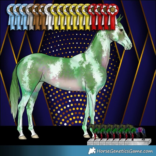 Horse Color:Watercolor Brown Sabino 