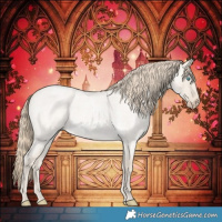 Horse Color:Smoky Creme Roan Dun 