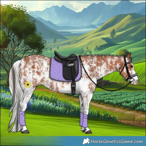 Horse Color:Bay Sabino Rabicano  and Silver Bay Sabino Rabicano 