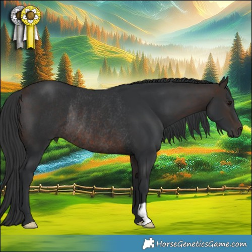 Horse Color:Bay Rabicano 
