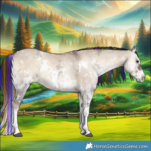 Horse Color:Painted White Spotted Liver Red Dun Ice Onyx Splash Rabicano