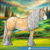 Horse Color:Powder White Silver Buckskin Dun Brindle 