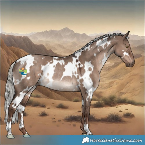 Horse Color:White Spotted Liver Red Dun Mushroom Rabicano 