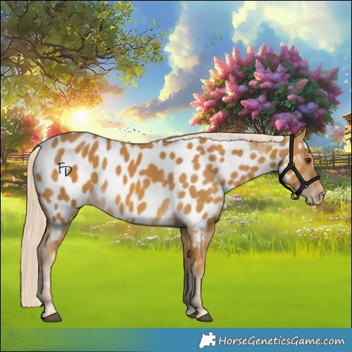 Horse Color:Palomino Appaloosa