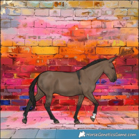 Horse Color:Liver Red Dun 