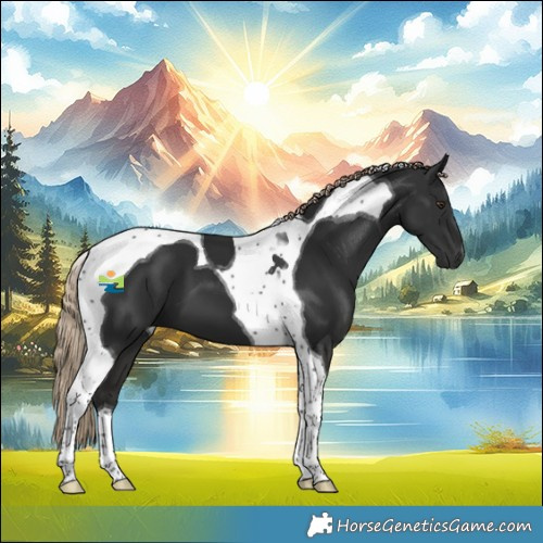 Horse Color:Liver Chestnut Tobiano 