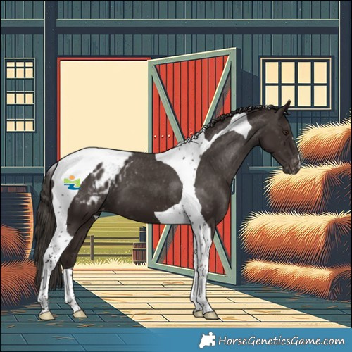 Horse Color:Liver Chestnut Tobiano Appaloosa 