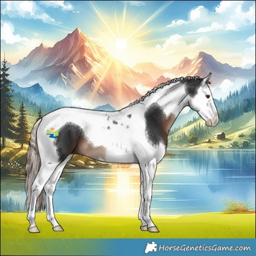 Horse Color:Liver Chestnut Splash Tobiano 