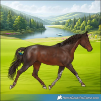 Horse Color:Liver Chestnut Tobiano 