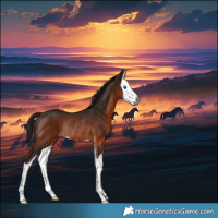 Horse Color:Gray Bay Splash Rabicano 