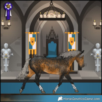 Horse Color:Gray Silver Buckskin Tobiano 