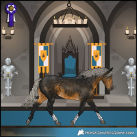 Horse Color:Gray Silver Buckskin Tobiano