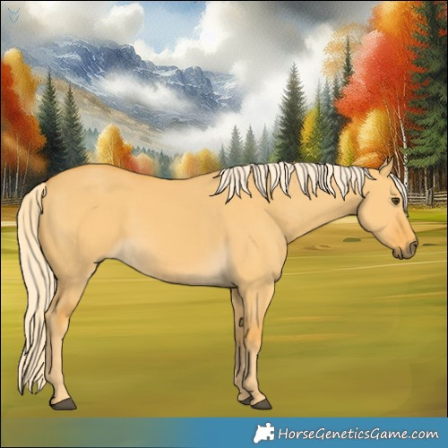 Horse Color:Palomino Dun Rabicano 