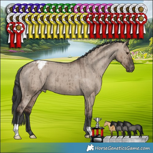 Horse Color:Liver Red Dun Varnish Brindle 