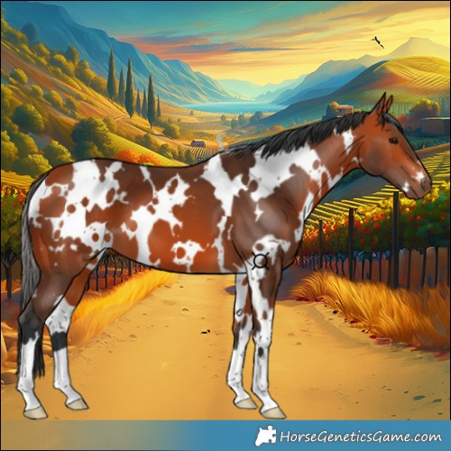 Horse Color:White Spotted Bay