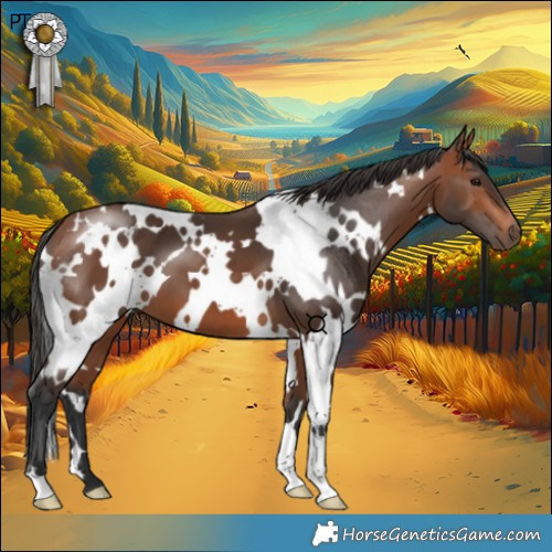 Horse Color:White Spotted Bay 