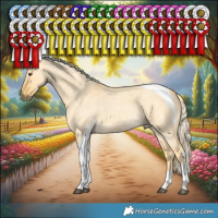Horse Color:Palomino Roan Dun Tobiano