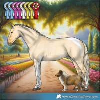 Horse Color:Palomino Roan Dun Tobiano 