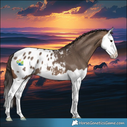 Horse Color:Brown Dun Splash Blanket 