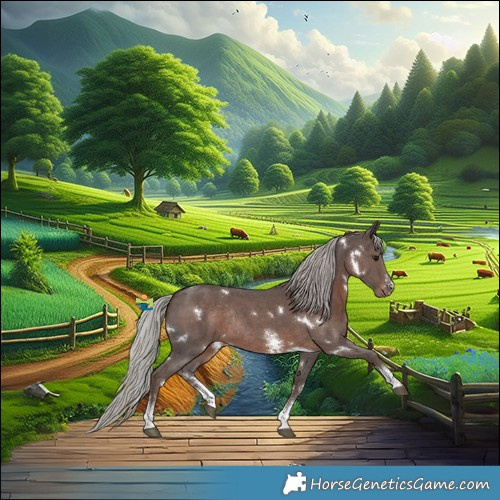 Horse Color:White Spotted Silver Black Sabino Rabicano 