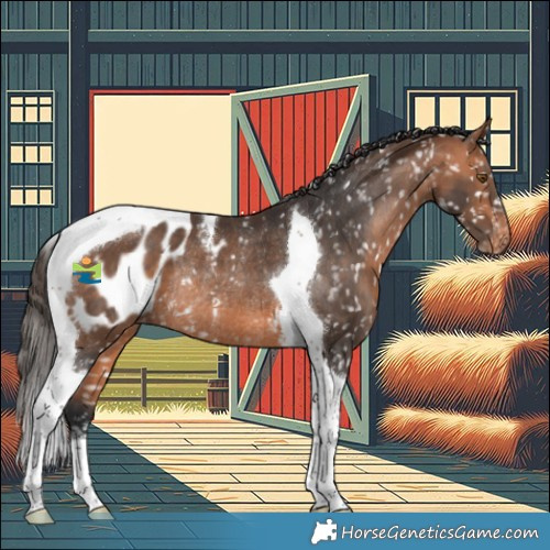 Horse Color:Bay Tobiano Appaloosa Rabicano 