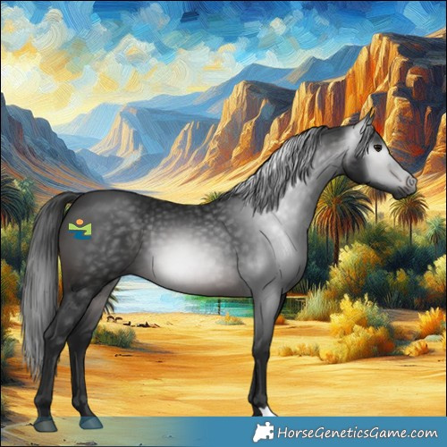 Horse Color:Gray Brown 