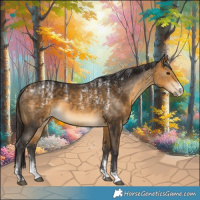Horse Color:Powder White Buckskin 